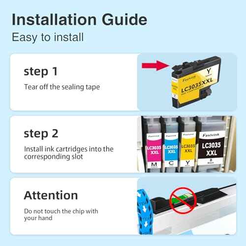 Compatible LC3035 High Yield Ink Cartridge Replacement for Brother LC3035 Ink Cartridges Work for Brother MFC-J995DW MFC-J805DW MFC-J815DW Printer (LC3033 LC3035 BK C M Y Ink Cartridges, 4P)