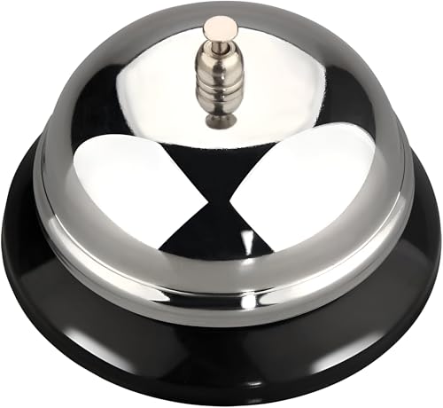 Stainless Steel Call Bell 3.3 Inch Loud Office & Hotel Reception Bell