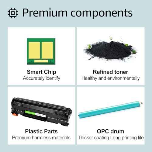 greencycle Compatible Toner Cartridge Replacement for Canon 137 CRG137 9435B001AA Use with ImageClass D570 LBP151dw MF232w MF216n MF227dw Mf242dw Mf244dw MF247dw MF249dw Printer ( 2 Pack, Black )