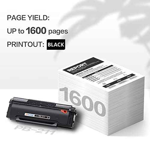 INKCLOUD Compatible Toner Cartridge Replacement for Pantum PB-211 (Black, 2-Pack)