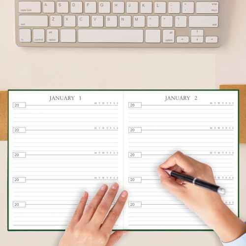 Hard Cover 5 Year Journal | The Easiest to Use Five Year Journal | Quick and Easy Five Year Daily Journal System | 8.5'' x11'', Green