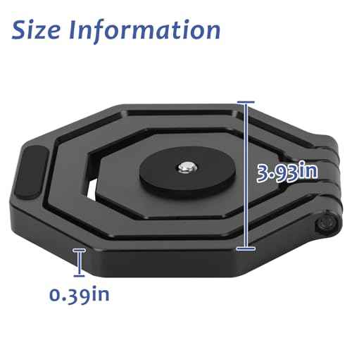 JISHAHS Projector Foldable Stand for Nebula Capsule Series - Extra-Large Base for More Stability and Won't Collapse - Ultra-Lightweight Folding Desktop Stand - Adjustable Angle (Stand Only), Black