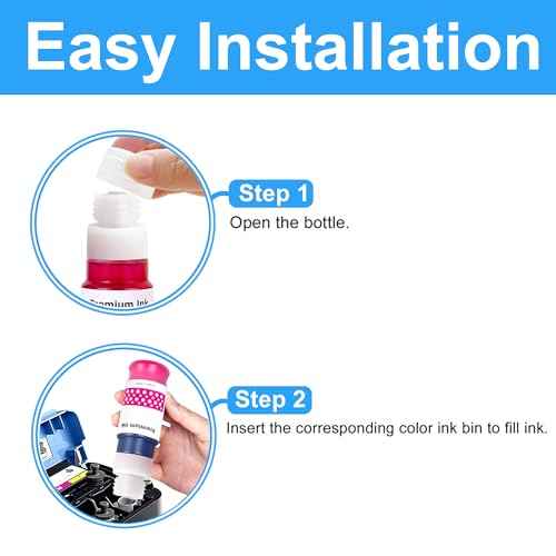 LCL Compatible Ink Bottle Replacement for Canon GI23 GI-23 BK GI-23BK GI-23C GI-23M GI-23Y GI-23R GI-23GY for Canon PIXMA G520 G620 Printer (7-Pack 2Black Cyan Magenta Yellow Red Gray)