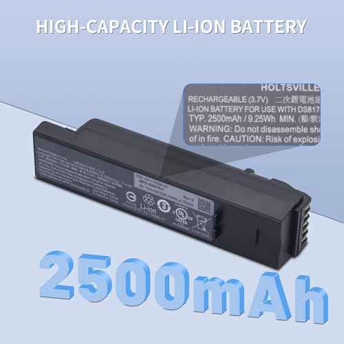 for Zebra DS8178 Scanner Battery, Replacement 2500mAh Li-ion Battery for DS8100 Series (BTRY-DS81EAB0E-00/82-176890-01), Compatible with DS8178, DS8100, DS8170, DS6878-SR Scanners