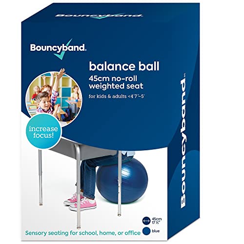 Bouncyband Balance Ball Small Dark Blue – Flexible Seating Ball for Focus & Posture