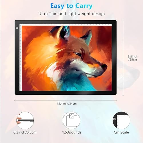 A4 Ultra-Thin Light Box for Slide and Negative Scanning - USB Powered