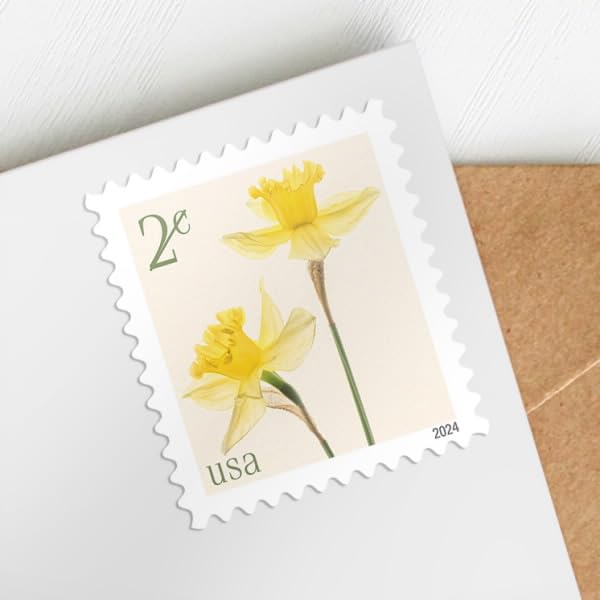 USPS Daffodils 2024 2-Cent Definitive Postage Stamps - 20 Sheet