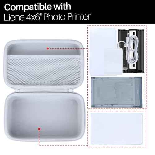 Hard Case Compatible with Liene 4x6'' Photo Printer Full-Color Portable Instant Photo Printer