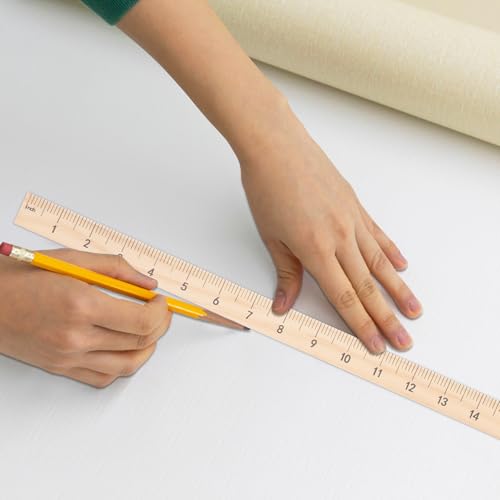 gisgfim 24 Pack 39 Inches Wood Double Sided Meter Stick Yard Stick Wood Economy Meterstick Wooden Ruler 100 Centimeters Measuring Yardstick Bulk School Classroom Home Office Kid Measuring Tailor Craft