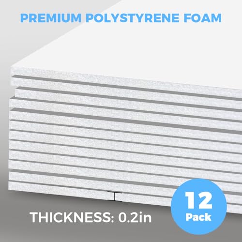 TTzycc 24x36 Inch White Foam Board 12 Pack - Double-Sided, Acid-Free Poster & Art Display