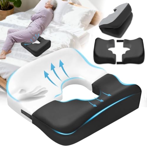 Bed Sore Cushions for Butt - Tailbone Pain Relief Seat Pillow 18x16x4.5in