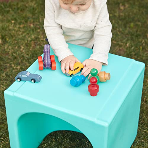 ECR4Kids Tri-Me 3-in-1 Multipurpose Cube Chair - Indoor/Outdoor Aqua
