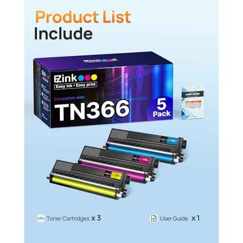 E-Z Ink Compatible Toner Cartridge Replacement for Brother TN336 TN-336 TN331 TN336C Compatible with MFC-L8850CDW HL-L8350CDW MFC-L8600CDW HL-4150CDN MFC-9970CDW (1 Cyan, 1 Magenta, 1 Yellow)
