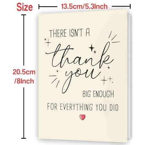 Funny Thank You Card, Thank You Card for Men Women, Thank You Gifts Card for Teacher Boss, Happy Appreciation Card for Him Her