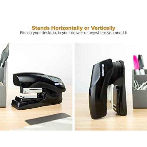 Bostitch Office Heavy Duty 40 Sheet Stapler with 1250 Staples & Claw Remover, Small Stapler Size, Fits into The Palm of Your Hand, Value Pack, Red (B175-BLK-VP)