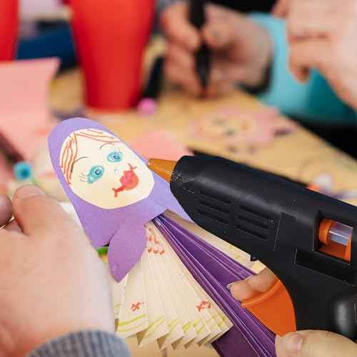 200 Pack Mini Hot Glue Sticks for Mini Hot Glue Guns - 4" x 0.27" - Bond and Craft on Metal, Paper, Glass, Wood, and More - Quick Drying and Transparent Sticks Bulk