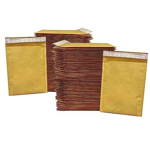 Kraft Bubble Mailers, 100 Pack, #2-8.5" x 12", Self- Seal Padded Mailing Envelopes, Durable Shipping Envelopes, Padded Envelopes, Mailing Bubble Mailers