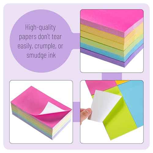 Mr. Pen- Sticky Notes, 3¡±x5¡±, 8 Pads, 640 Sheets, Colorful Large Sticky Notes