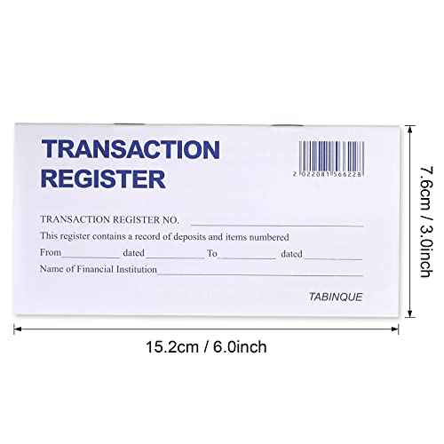 24 PCS Check Registers for Personal Checkbook, Easy to Read Checkbook Register