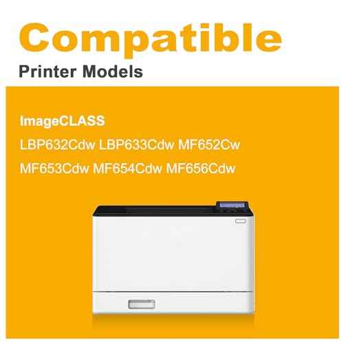 067H 067 Toner Cartridge Set 4 Pack High Capacity Remanufactured Replacement for Canon 067H for imageCLASS MF656Cdw MF653Cdw MF654Cdw LBP632Cdw LBP633Cdw Printer