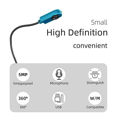 Document Camera (Blue) Ultra High Definition 5MP USB Document Camera ? Mac OS, Windows, Chromebook Compatible for Live Demo, Web Conferencing, Distance Learning, Remote Teaching,Scanner