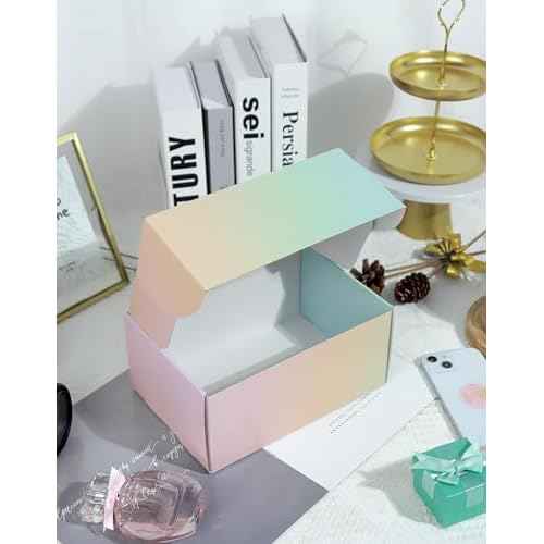 Small Colored Shipping Boxes, 9x6x4 Inch Cute Packaging Box for Gift, Pack of 30