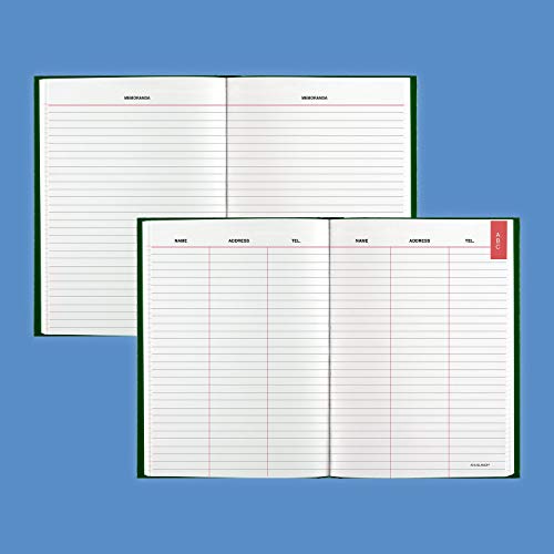AT-A-GLANCE Standard Diary Undated Daily Reminder, 6 x 8.75 x 1-Inches, Green (SDU389-03)