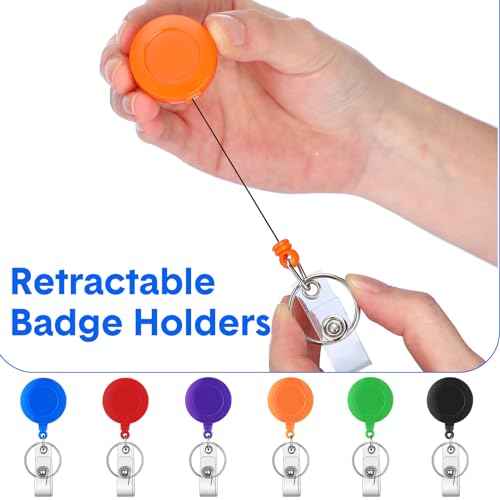 Handepo 120 Pcs Nurse Pen Set Scrub Tech Week Gift with Retractable Shuttle Pens, Marker Pen, Mini Tip Highlighter, LED Mini Keychain Flashlight, Badge Reels for Nurse Assistant Student(Multi Colors)