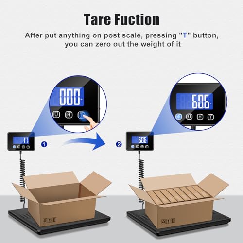 Heavy Duty Digital Luggage Scale 660lbs with Backlit LCD for Shipping & Packages
