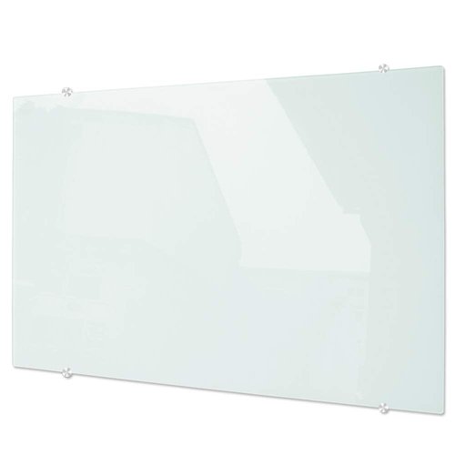 DEVELOP Magnetic Glass Dry Erase Board/Whiteboard, Wall Mounted Glass White Board, Frameless with Aluminum Marker Tray, 36 x 24 Inch (90x60cm), Includes 4 Dry Erase Markers 1 Eraser and 2 Magnets