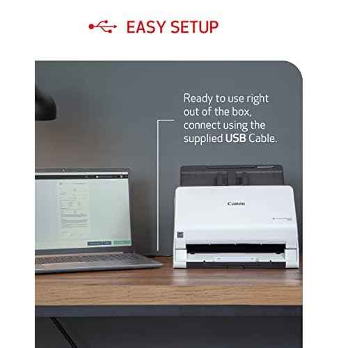 Canon imageFORMULA R30 - Office Document Scanner, Auto Document Feeder, Duplex Scanning, Plug-and-Scan Capability, No Software Installation Required