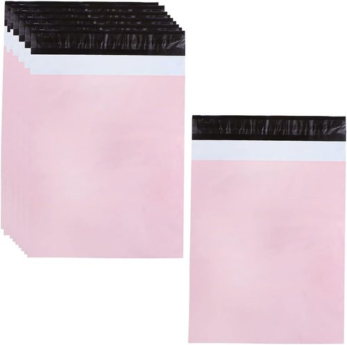 Skiennix 50Pcs Thickened Pink Mailer Bags - Eco-Friendly Shipping & Packaging Solution