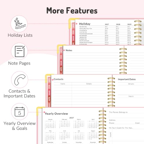 Forvencer 2027-2028 Planner 18-Month Calendar Jan 2027 - Jun 2028