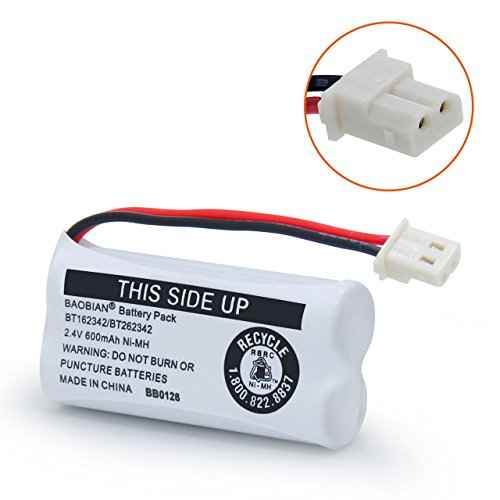 BT162342 BT262342 Battery Compatible with for BT183342 BT283342 BT166342 BT266342 VTech CS6114 CS6419 CS6719 at&T EL52300 CL80111 Cordless Phone (Pack of 2)