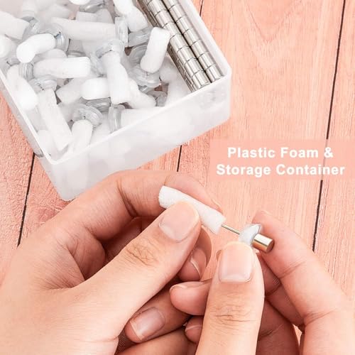 Outus Magnetic Push Pins 1000 Sets Poster Hanger Silver Office</n>