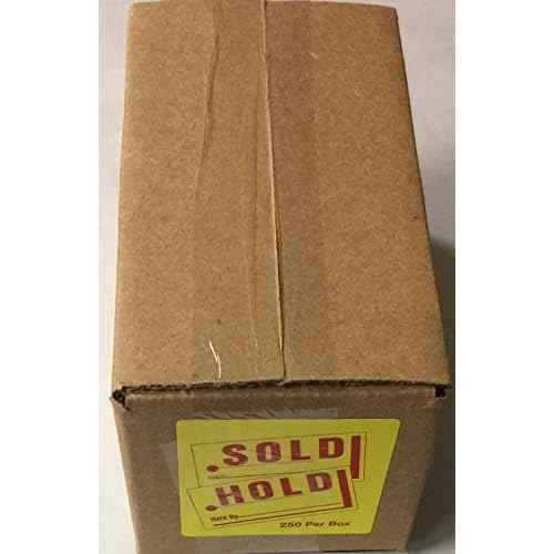 Jumbo Hold Sold Tag Jumbo Merchandise Tag 250 Per Box (Yellow)(U4R)
