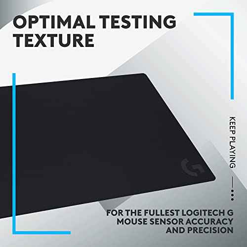 Logitech G G840 Extra Large Gaming Mouse Pad, Optimised for Gaming Sensors, Moderate Surface Friction, Non-Slip Mouse Mat, Mac and PC Gaming Accessories, 900 x 400 x 3 mm