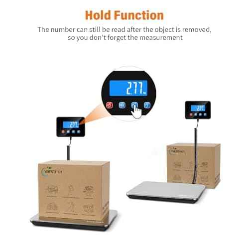 Shipping Scale 0.5oz-440lb High Accuracy Postal Digital Weight Luggage Scale for Packages Warehouse Home Small Business Pet Food Mail
