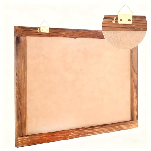 16'' x 12'' Magnetic Chalkboard with Rustic Wood Frame Wall Mount Multi-Purpose Sign for Menu Memo Doodle
