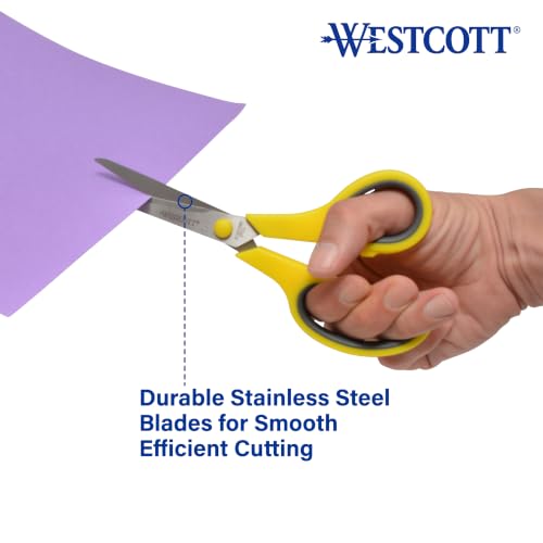 Westcott 8 Inch All Purpose Scissors Pack of 15 - Durable Stainless Steel Blades