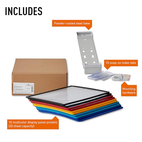 Durable Vario Wall Reference System, 10 Panels, Assorted Borders And Panels