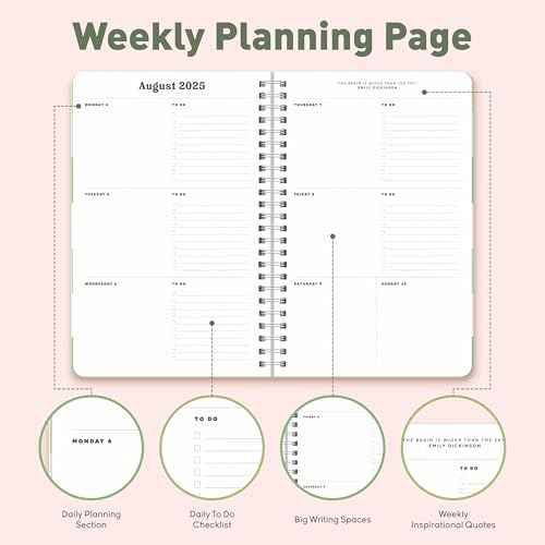 Sweetzer & Orange Academic Planner 2025-2026 ? Student Planner for August 2025 to July 2026 ? Weekly & Monthly Layout ? Sturdy Cover & Stickers ? Checkered Green Design ? 5.5¡± x 8.5¡±