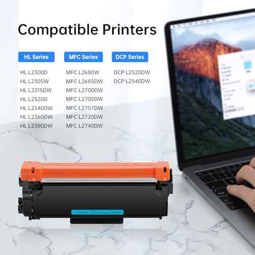KASAT Higher Yield Compatible Toner Cartridge Replacement for Brother TN660 TN-660 TN630 TN-630 for Brother HL-L2300D HL-L2320D HL-L2380DW HL-L2340DW MFC-L2700DW MFC-2740DW DCP-L2540DW Printer (2Pack)