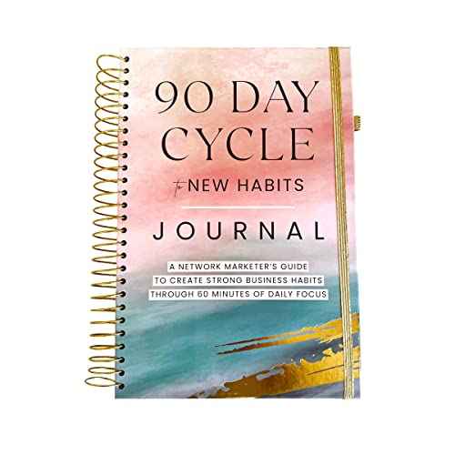 Journal - 90 Day Habits Planner for Network Marketing - Direct Selling Planner for MLM Marketing Books - Network Marketing Book Journal - 90 Day Cycle to New Habits Marketing Journal