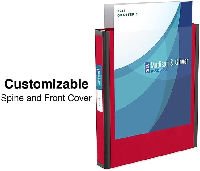 Staples Heavy-Duty D-Ring Binder - 1-Inch, Red | Durable Polypropylene with Removable Spine Label for School & Office