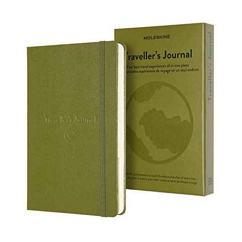 Moleskine Passion Journal, Travel, Hard Cover, Large (5" x 8.25") Elm Green, 400 Pages