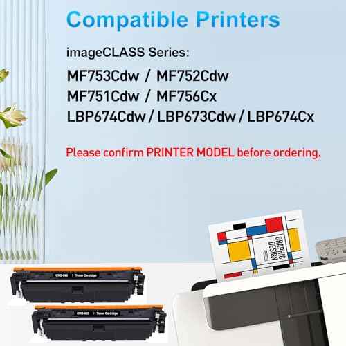 069 Black Toner Cartridge Replacement for Canon 069 CRG069 CRG-069 for ImageCLASS MF753Cdw MF751Cdw LBP674Cdw Printer (2-Pack)