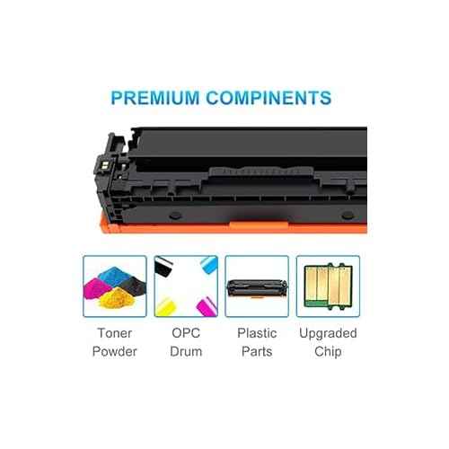 054H Toner Cartridge Set Replacement for Canon 054H 054 High Yield for Color ImageCLASS MF642Cdw MF644Cdw LBP622Cdw MF641Cdw MF641Cw Printer (Black Cyan Magenta Yellow, 4-Pack)