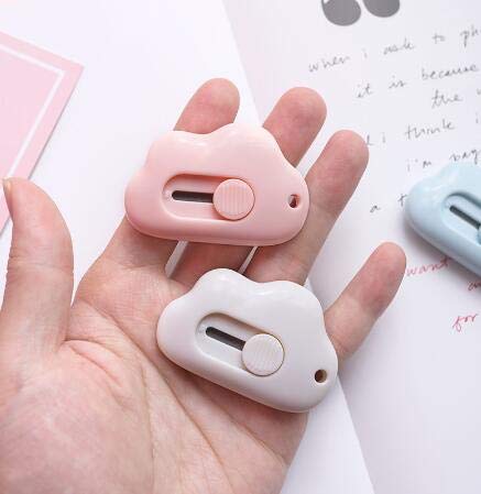 Mini Cloud Paper Cutter 3-Pack Portable Box Cutter for Office & School Supplies