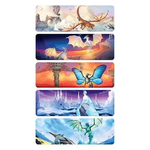 20 pcs Wings of Fire Bookmarks - from Wings of Fire Book 1-15 Author Tui Sutherland Bookmark Merchandise for Double-Sided, Durable, Waterproof Bookmark as Party Favor, Student Rewards